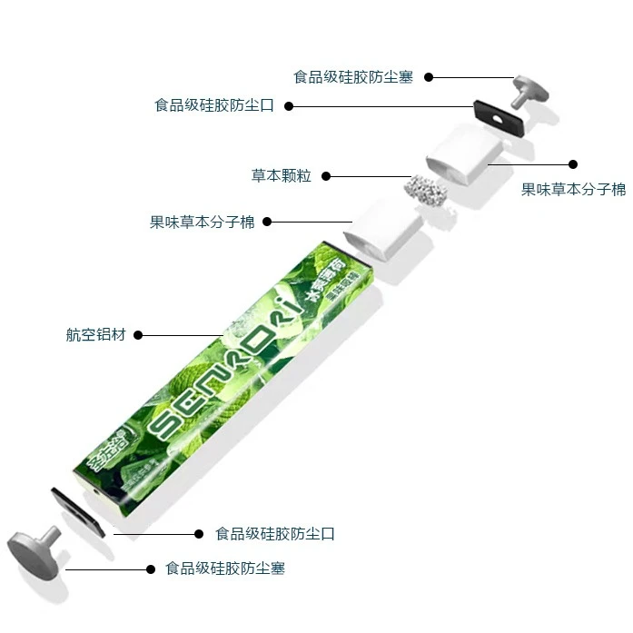 圣左治果味吸棒薄荷清凉替代品旅行烟嘴汉宫本草同款清新水果味