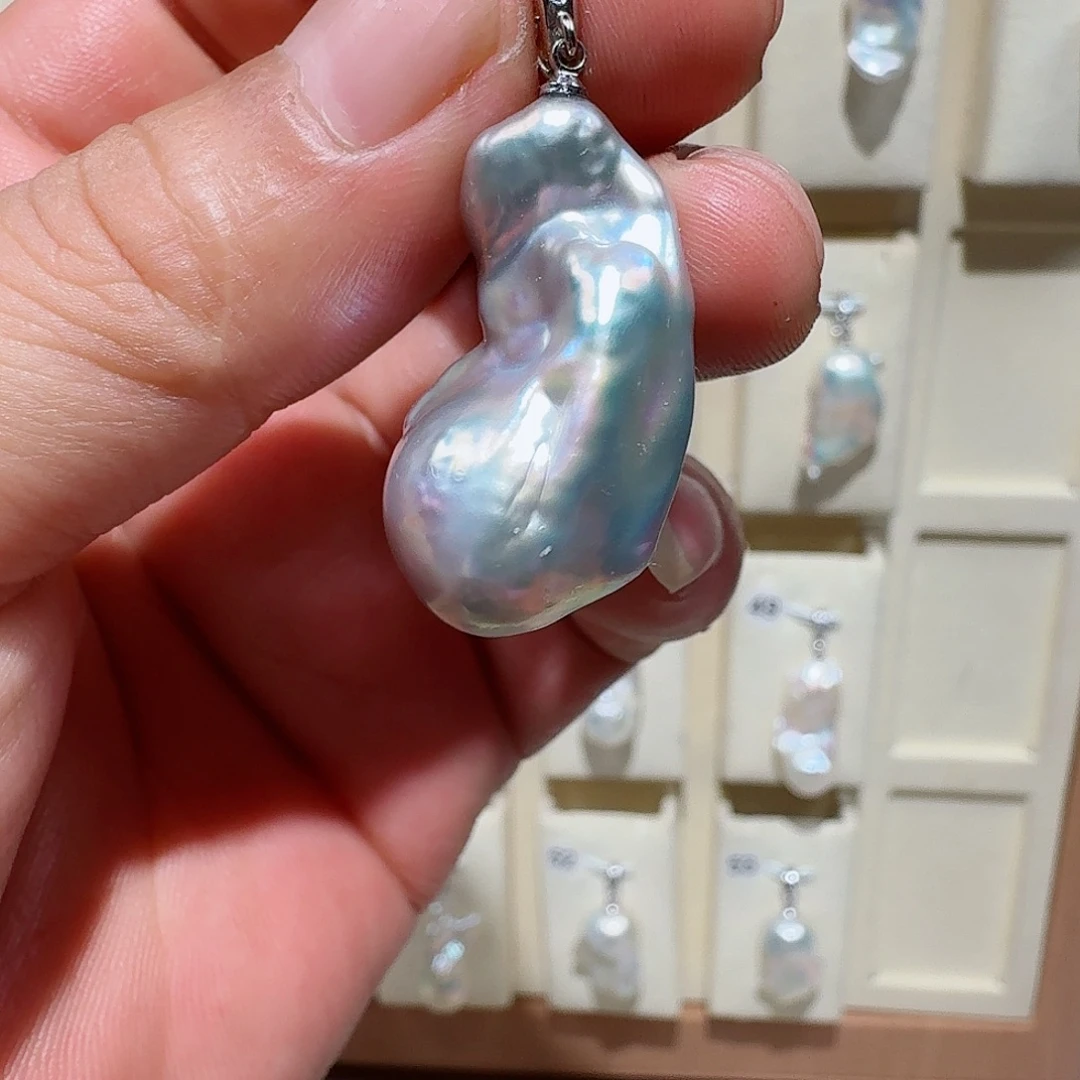 颈饰合金淡水珍珠