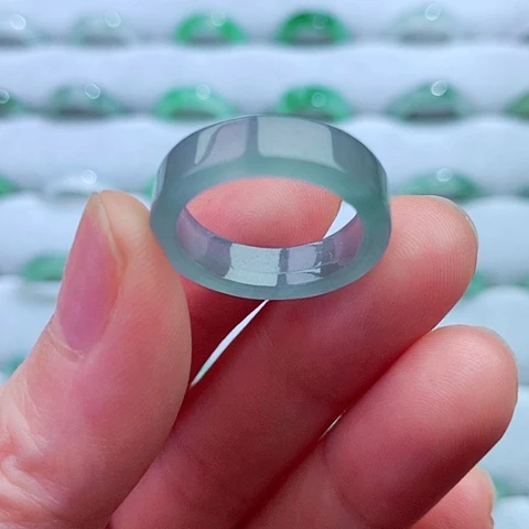 翡翠戒指未镶嵌天然翡翠