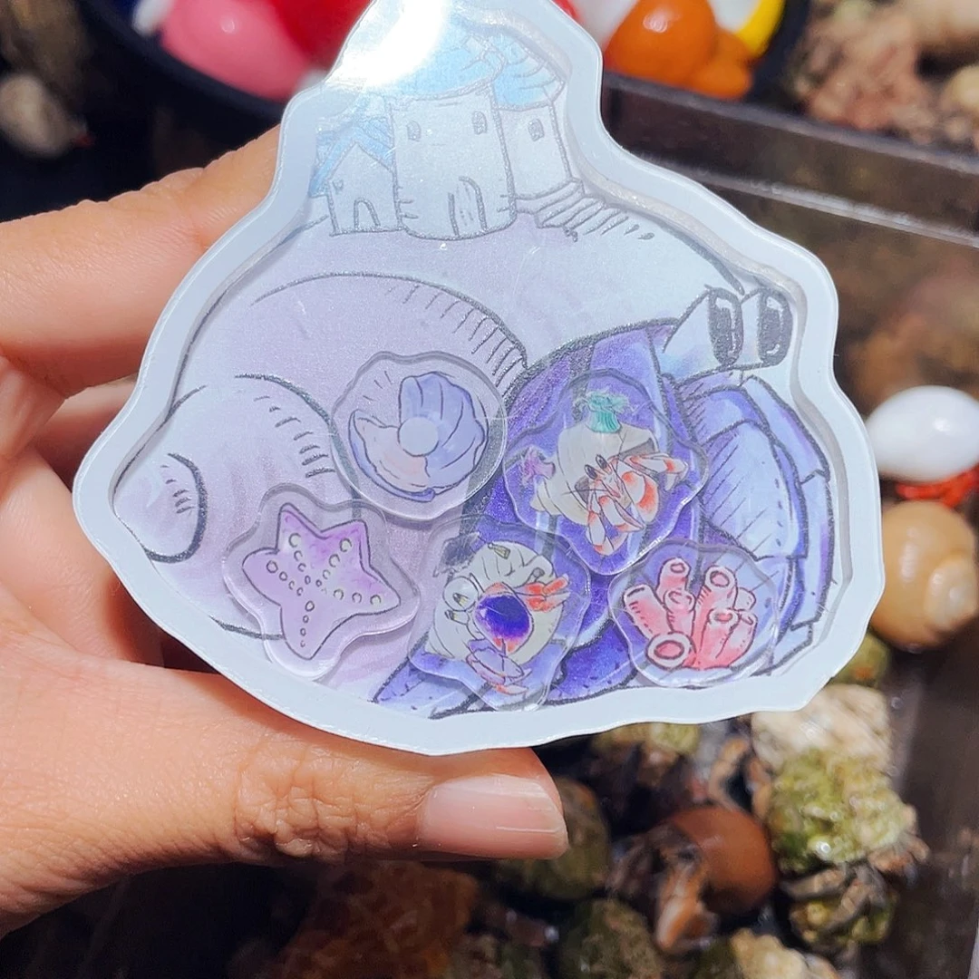 陌派有钳寄居蟹磁吸手机支架
