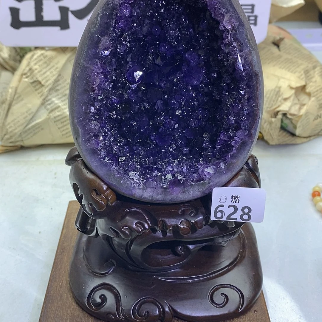 未镶嵌大型摆件（非配饰）紫晶木*