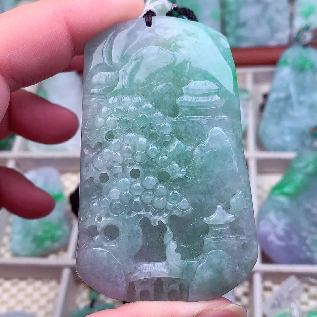 翡翠未镶嵌吊坠(不含链)