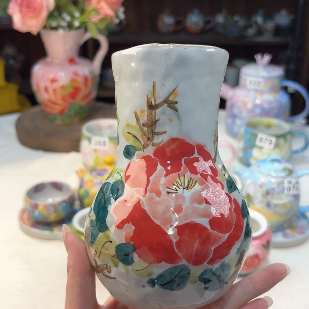 景德镇手绘高温釉下彩陶瓷茶具