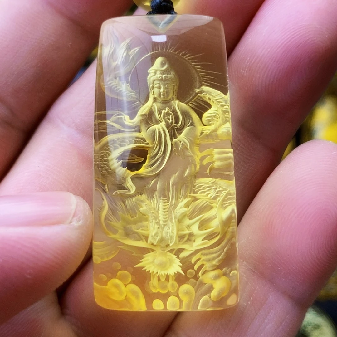 【闪购商品】金珀吊坠(不含链)未镶嵌