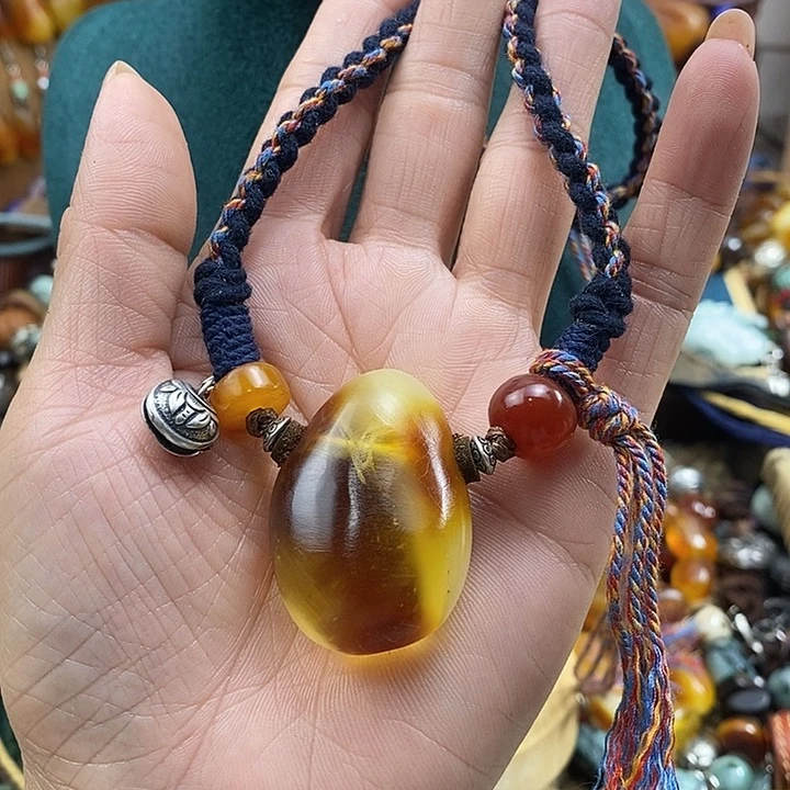 蜜蜡未镶嵌项链项链