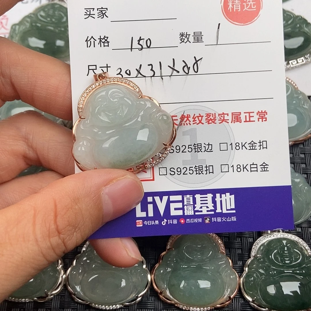 翡翠银S925镶嵌颈饰