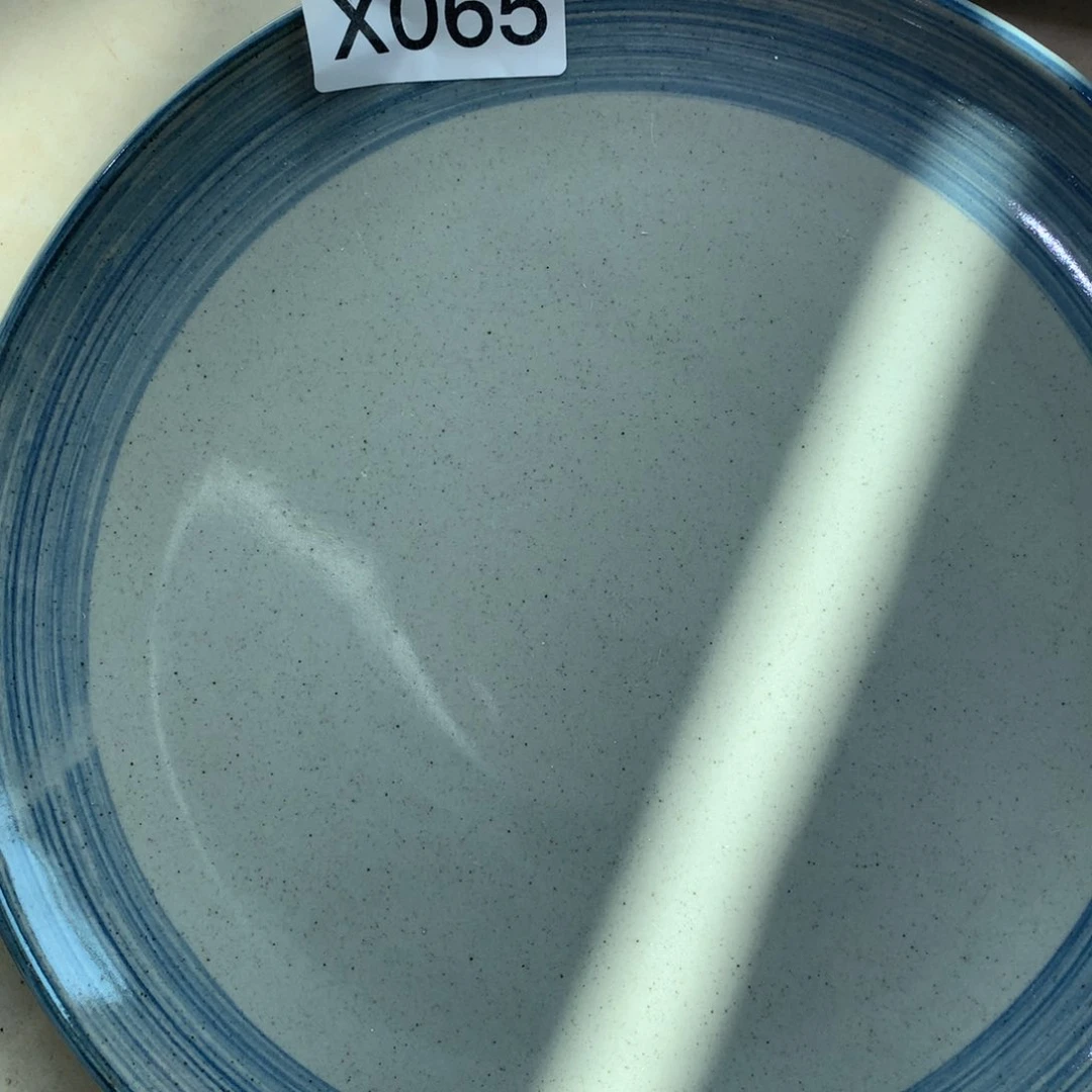 陶景德镇粗陶复古盘碗微瑕