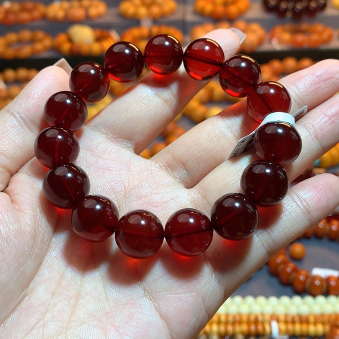 【闪购商品】手串血珀未镶嵌蜜蜡手串