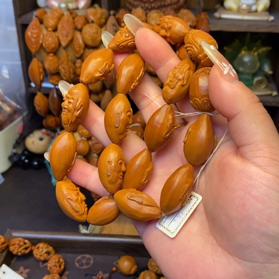 橄榄核手串/手链老苏工罗汉脖挂