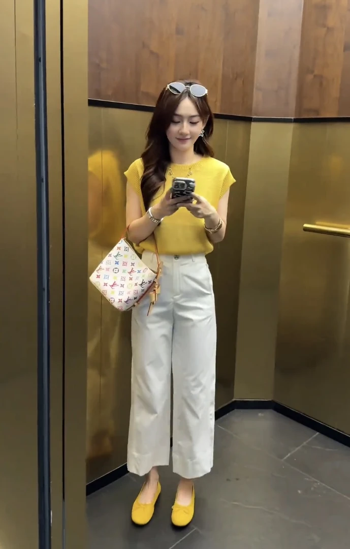 2025超火夏装大方得体韩版通勤小个子短袖冰丝上衣时尚显瘦宽松