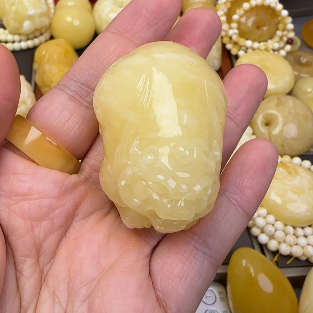 蜜蜡颈饰未镶嵌天然蜜蜡