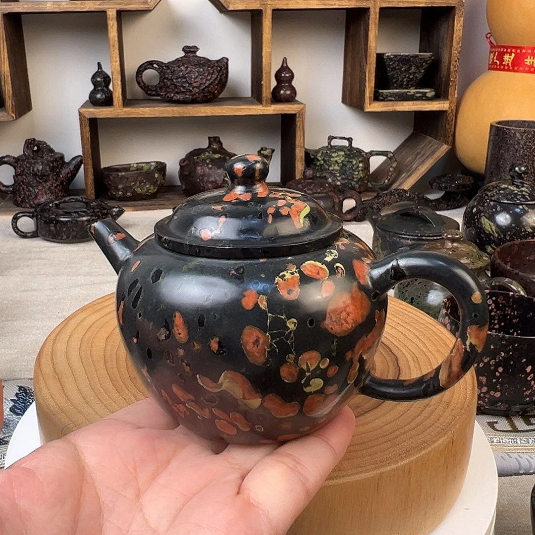 梅花玉精品红花茶壶