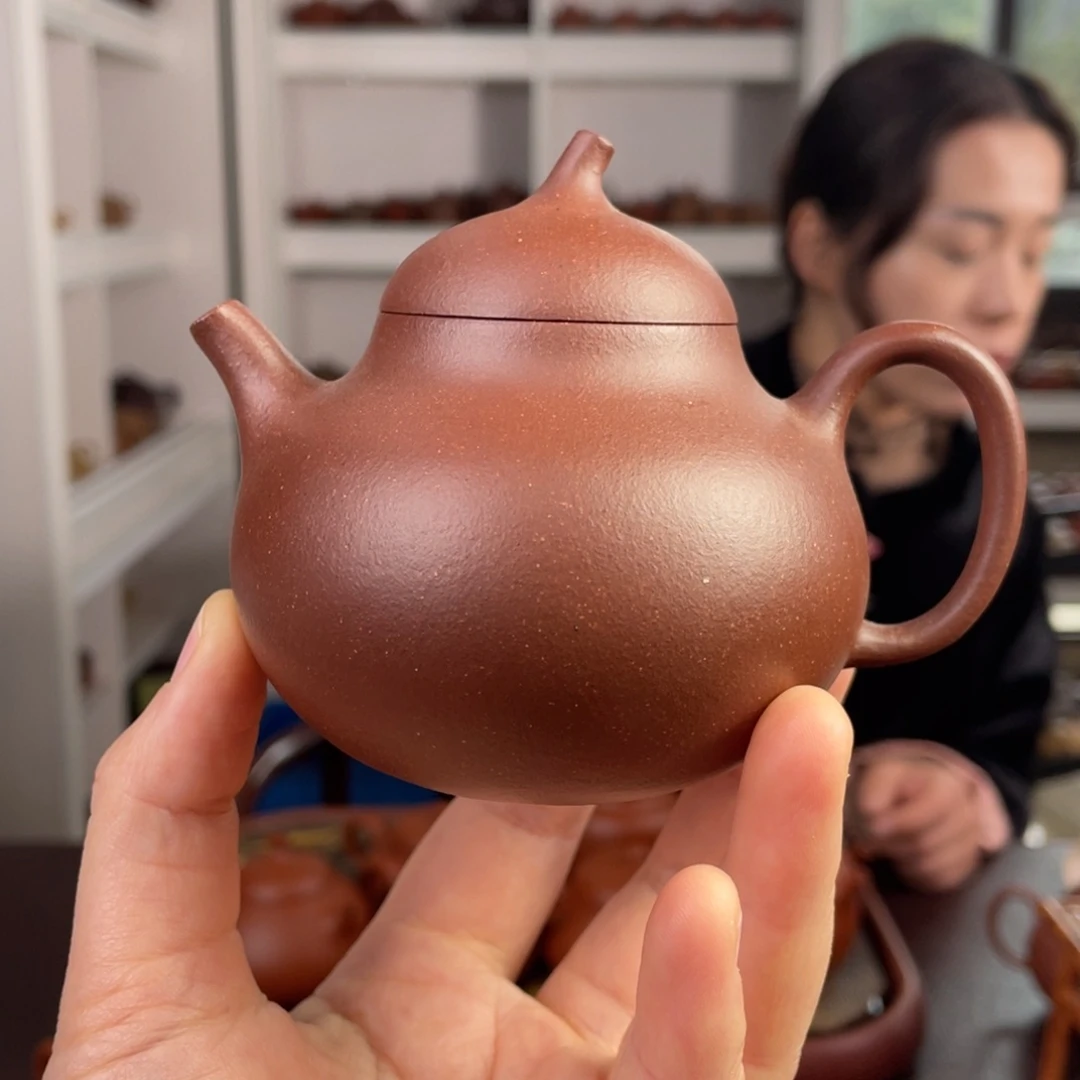 紫砂茶壶30目底槽清茄瓜200cc