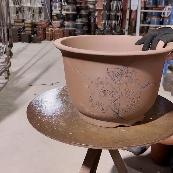 紫砂宜兴紫砂平角金钟30