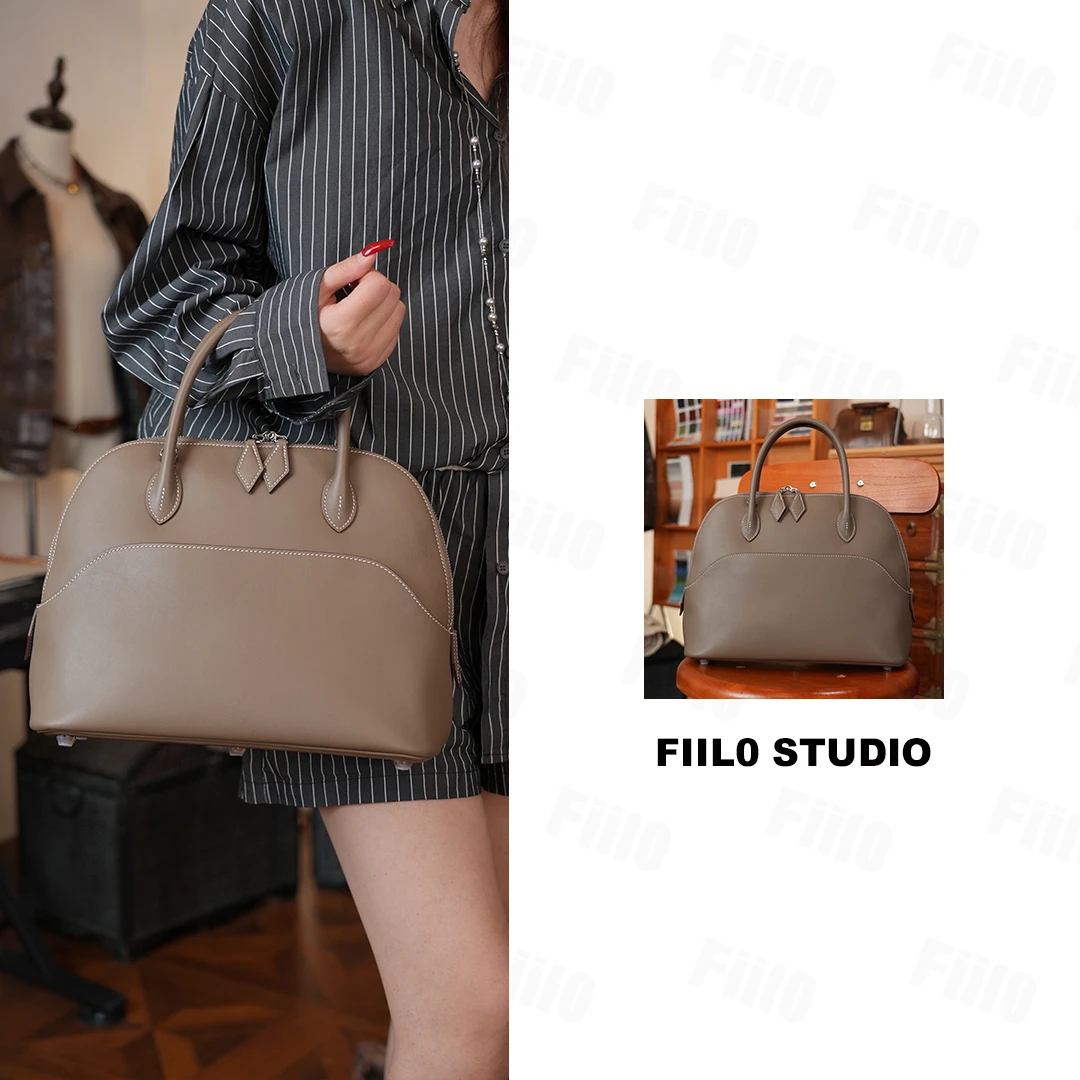 【Fiilo菲洛】T104经典保龄球包贝壳包复古百搭女士手提包