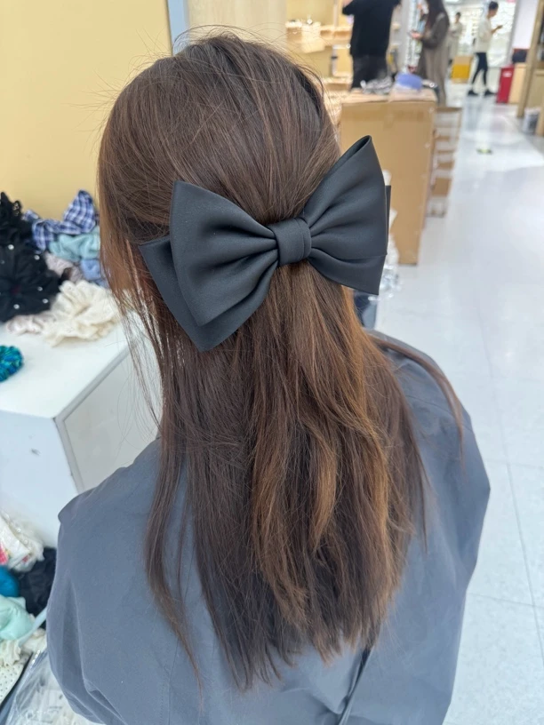 泡菜面料弹簧夹百搭