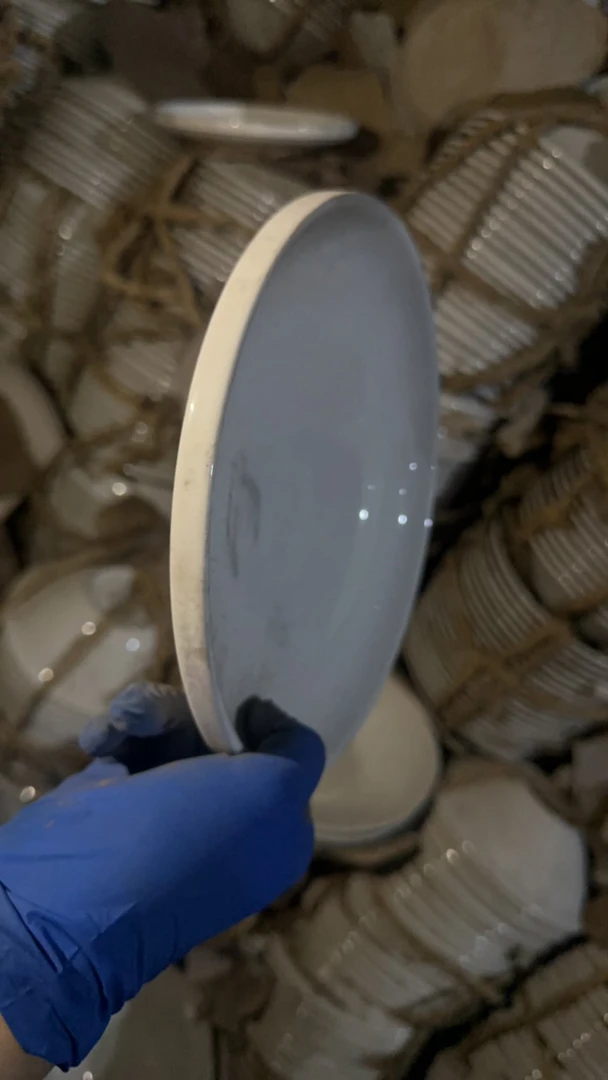 20.5厘米Crate&Barrel餐盘2个 出口强化瓷