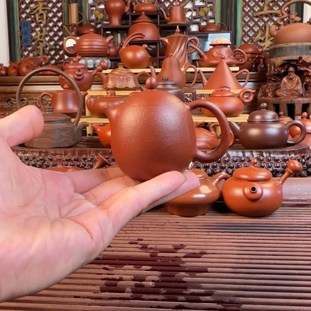 茶壶朱泥潮州手拉壶90