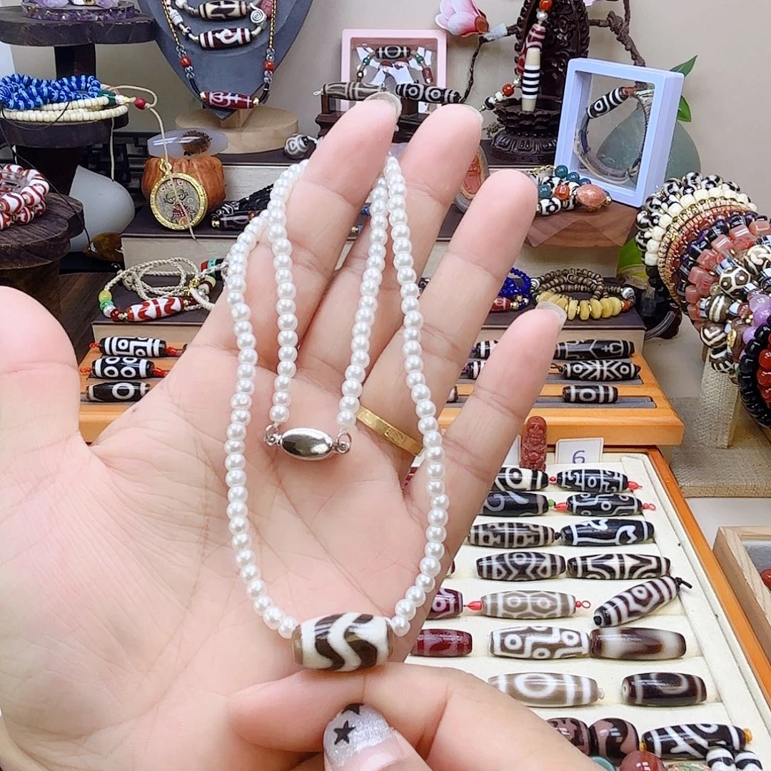 玛瑙/玉髓合金颈饰