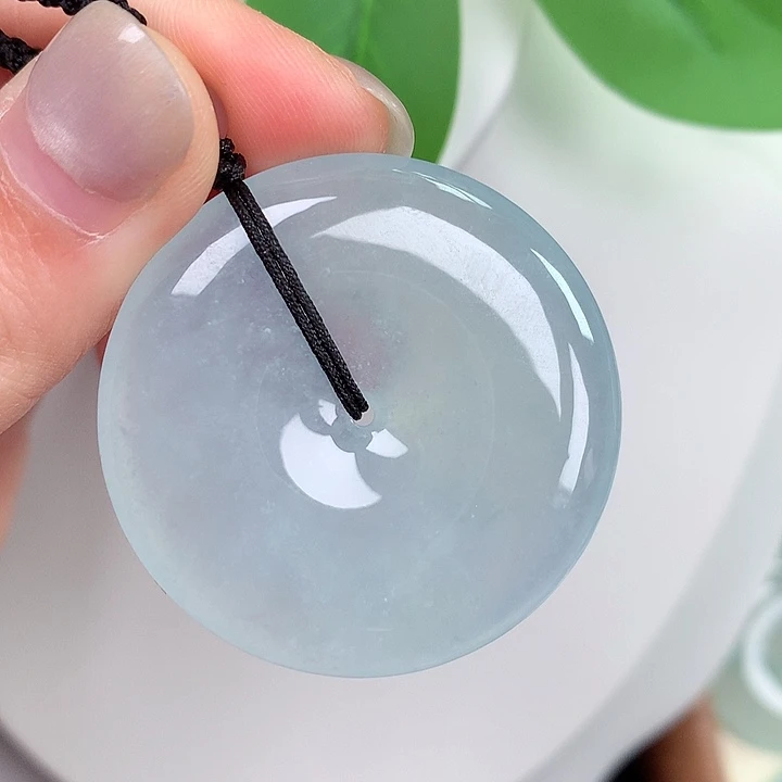 翡翠未镶嵌颈饰9:38.1-6.0mm