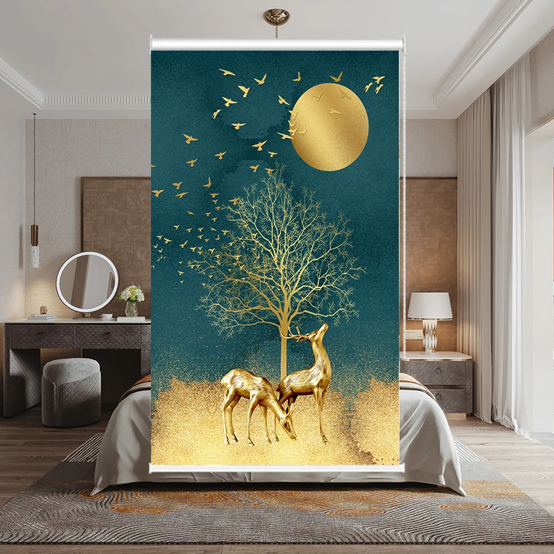 窗帘免打孔厨房卧室窗户遮挡帘遮阳神器卷拉式遮光百叶窗帘卷拉式