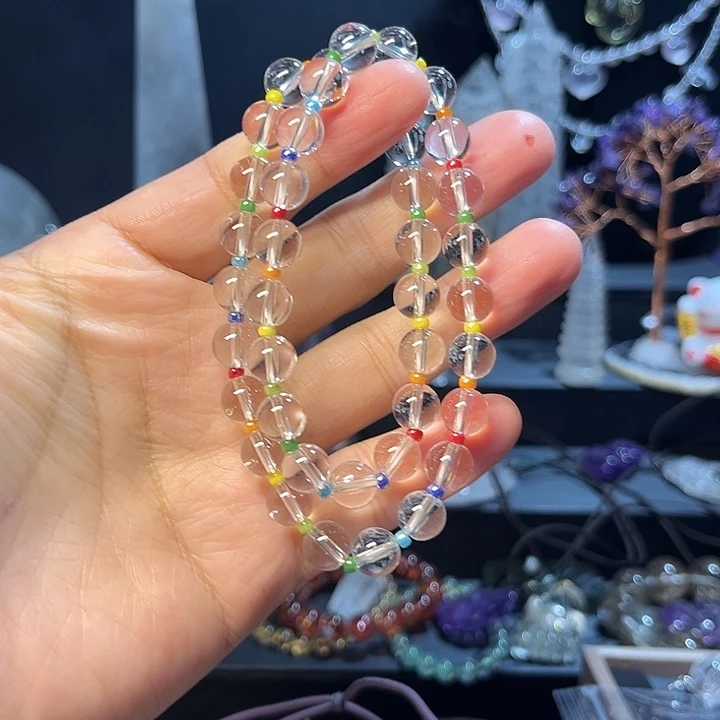 手链未镶嵌水晶天然白水晶手串