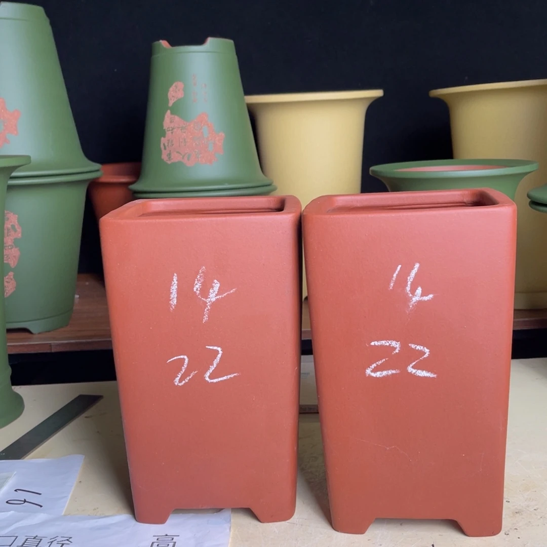 宜兴原矿紫砂花盆