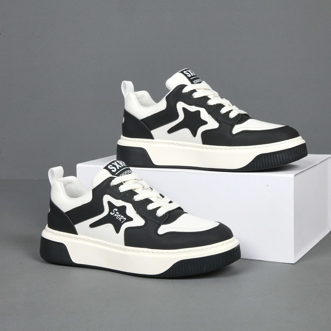 香戈拉丁胡子皮鞋2025春季潮流高级感百塔休闲运动皮鞋防水防臭鞋