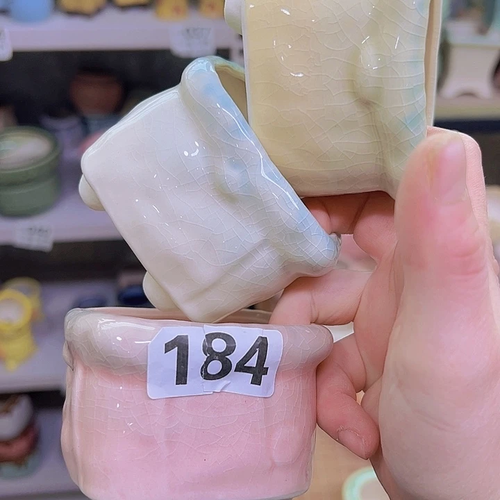 红陶陶瓷花盆当场满12包邮