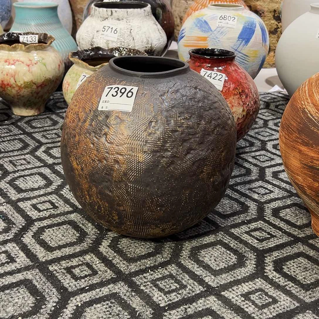 瓶幸**妙7396高28内口10.5外口12陶瓷花瓶无孔