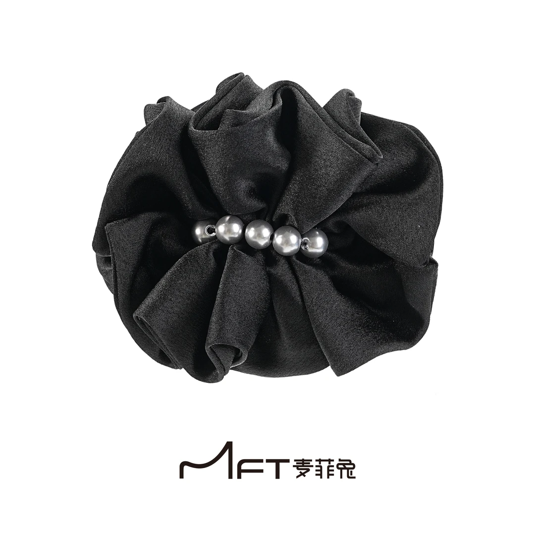 维壹丸子夹复古赫本风高级懒人丸子头抓夹显发量通勤百搭发夹发饰