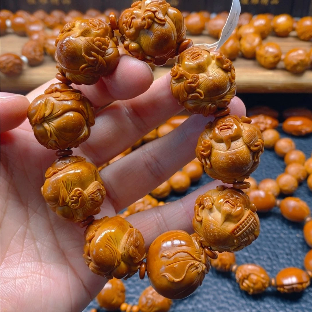 手串/手链橄榄核许忠英2.6×2.6四花八宝财神