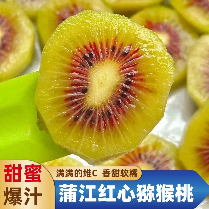 蒲江红心猕猴桃24枚大果【单果90-110g】4.8斤送15枚【50-70g】小果