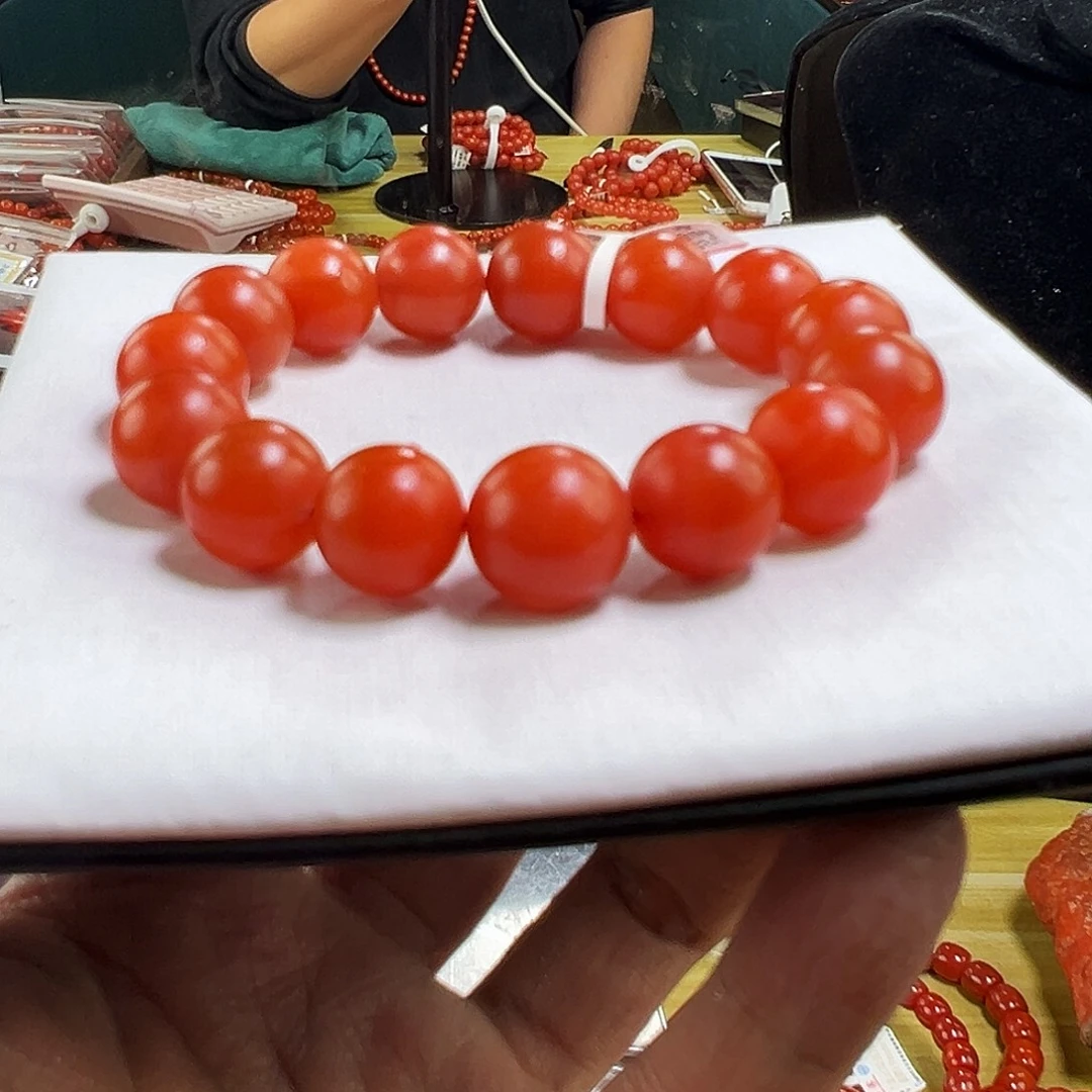 南红玛瑙未镶嵌多样性发一14+mmmm哑光