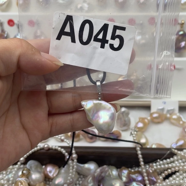 淡水珍珠银S925镶嵌颈饰