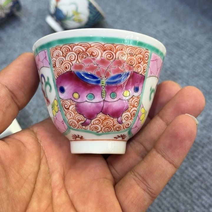 纯手绘精品盖碗杯