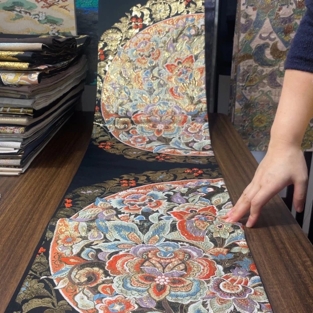 织绣唐锦西阵织带子桌旗600