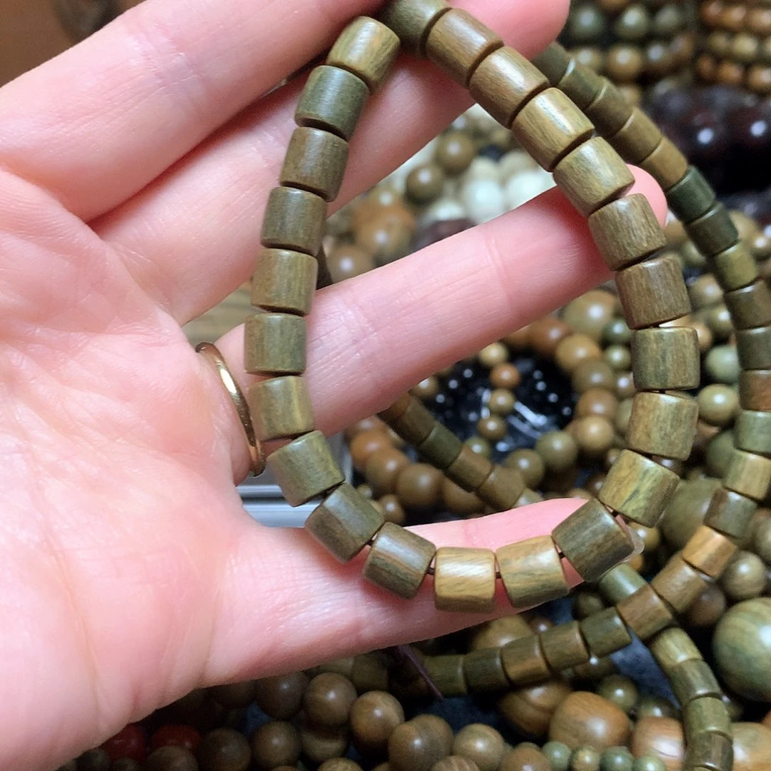 维腊木（绿檀）手串/手链金*