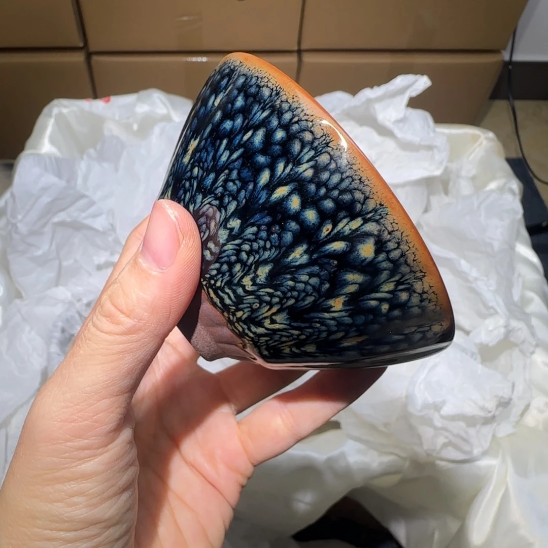 茶盏微瑕建盏，介意勿拍