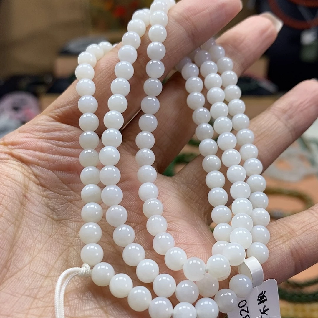 颈饰未镶嵌和田玉（白玉）5mm
