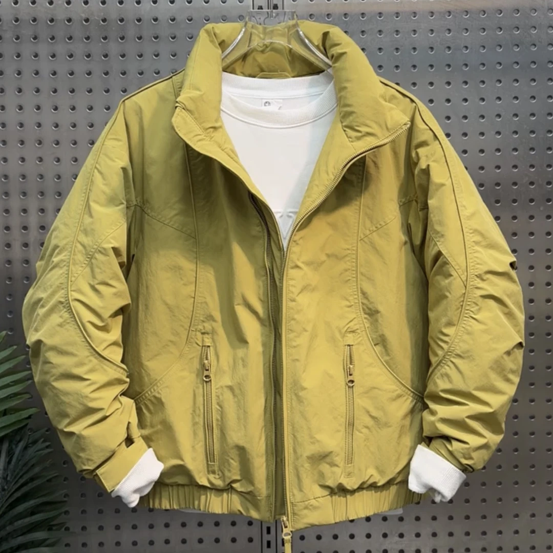 韩版冬季男士立领羽绒服潮流百搭日系时尚休闲痞帅保暖防寒上衣潮