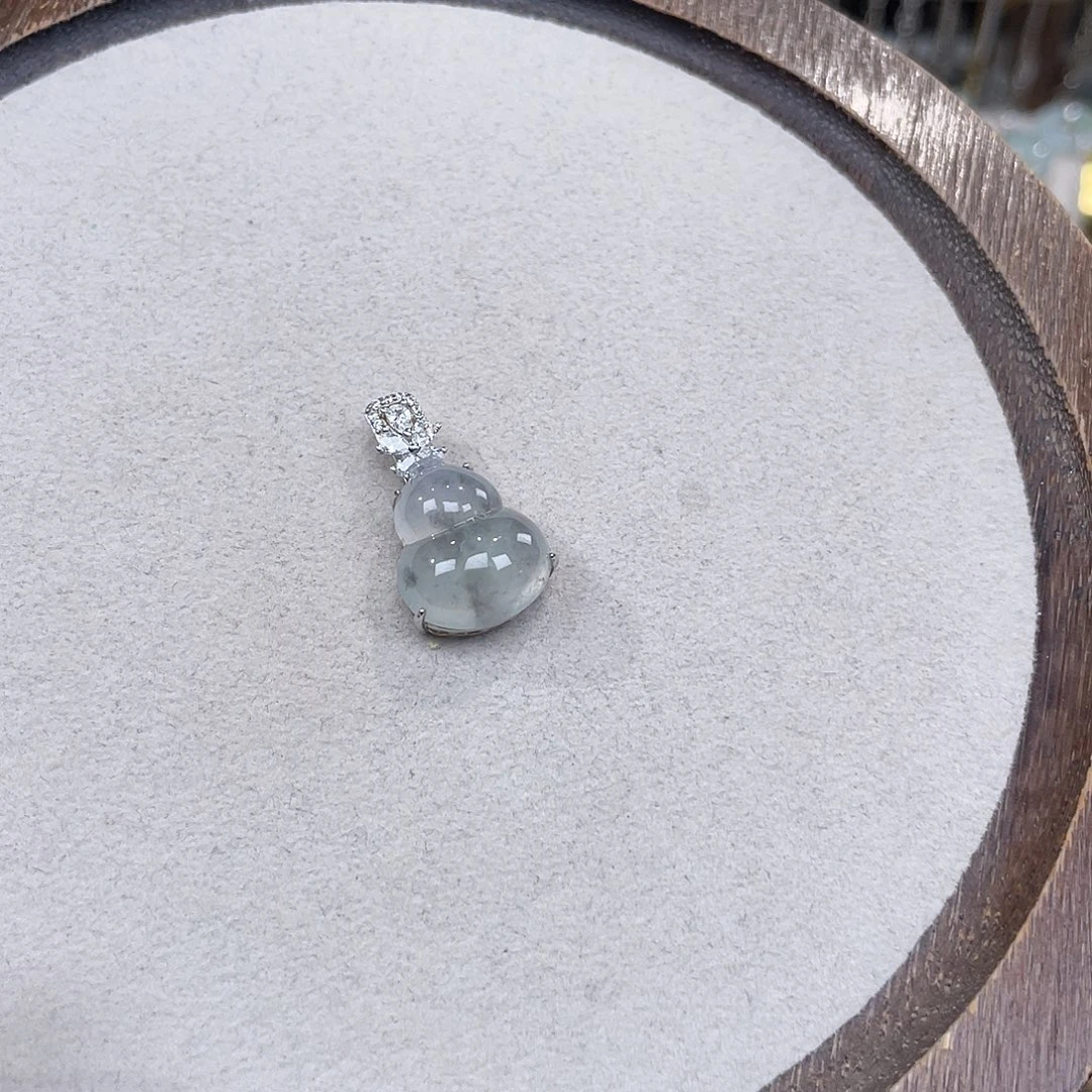 翡翠银S925镶嵌颈饰