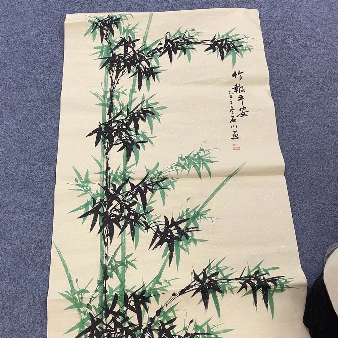 国画作品小姐姐放漏中