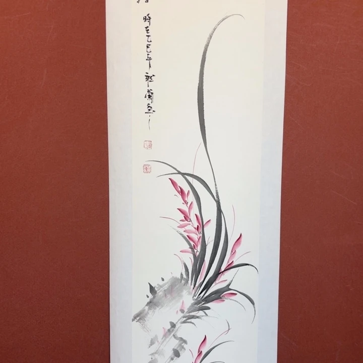 国画听兰老师花鸟