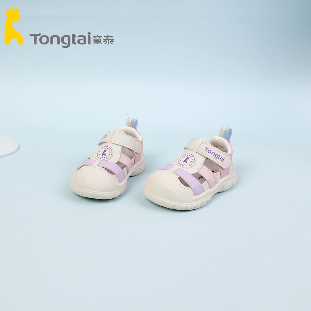 Tongtai/童泰小朋友女宝夏天鞋子宝宝凉鞋夏季防滑学步鞋T5203-35