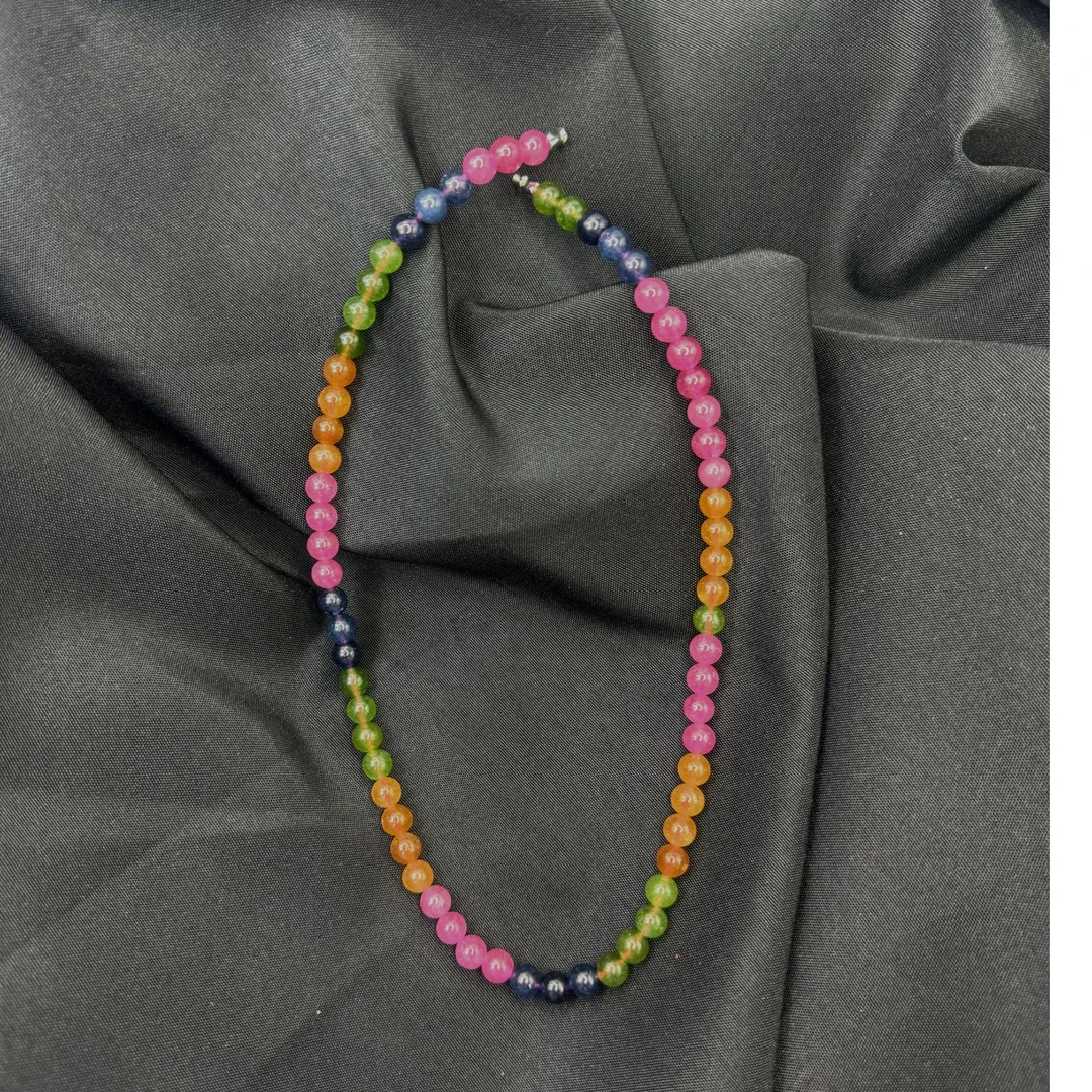 666（库存处理）-高定珠宝彩虹碧玺X373妈妈链设计款百搭款轻奢气质