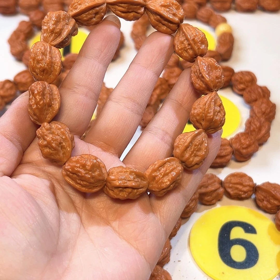 天***民文玩核桃手串小金蟾