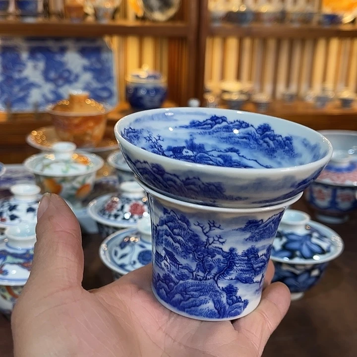 錡镇堂手工手绘茶漏