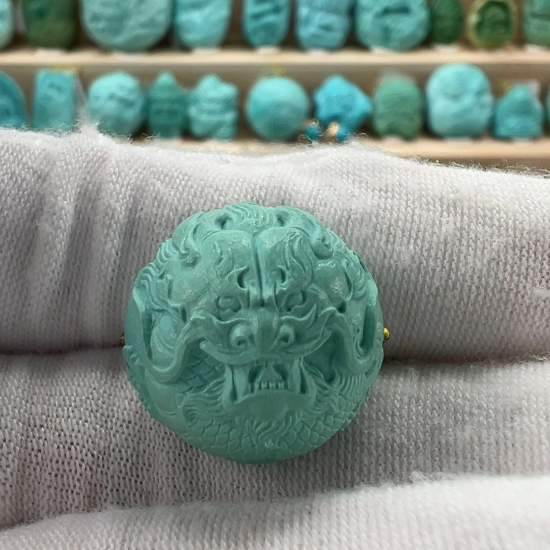 未镶嵌绿松石龙珠17.2mm