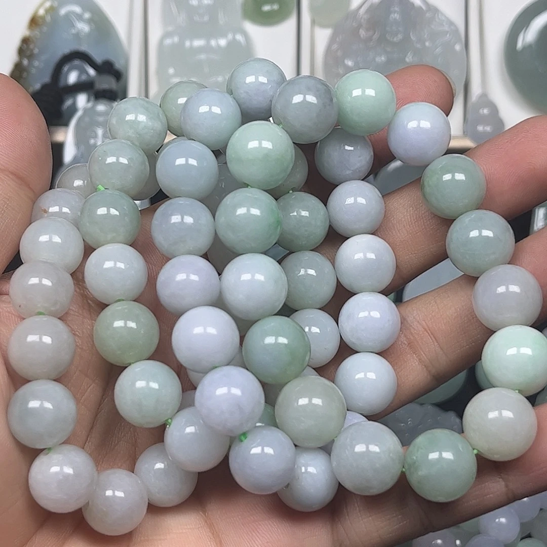 翡翠未镶嵌颈饰缅甸天然翡翠多样性发货发其一